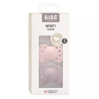 Bibs Infinity Пустышка анатомическая силиконовая с 6 месяцев Blossom-Dusky Lilac 2 шт