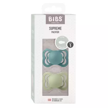 Bibs Supreme Пустышка силиконовая с 0 месяцев Island Sea-Sage 2 шт