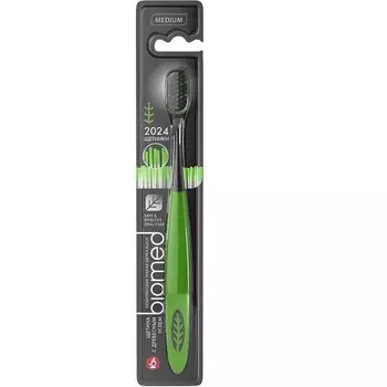 Biomed Black Зубная щетка c древесным углем средняя Зеленая 1 шт