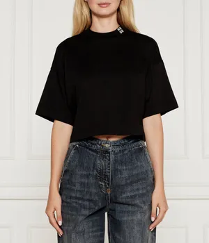 Женская футболка Cropped fit Hugo, черный