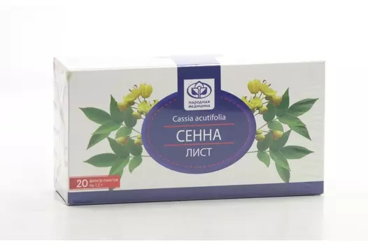 Сенны листья, 1,5 г, 20 шт, фильтр-пакет