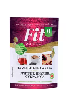 Сахарозаменитель FitParad №6, 250 г, дой-пак