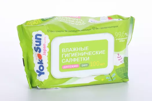 Салфетки ЙокоСан Эко влаж гигиен детск, 100 шт