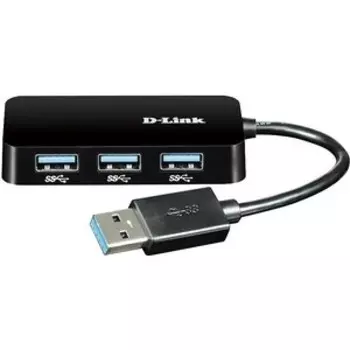 Разветвитель D-Link USB 3.0 DUB-1341 4порт. черный (DUB-1341/C2A) (DUB-1341/C2A)