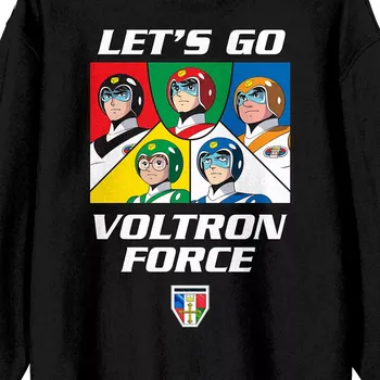 Мужской пуловер с длинными рукавами и графическим рисунком Voltron Lets Go Voltron Licensed Character
