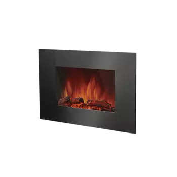 Камин электрический настенный 2кВт, пульт ДУ, черный, Electrolux EFP/W-1250ULS
