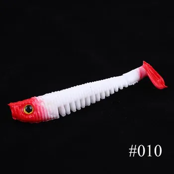 Мягкая силиконовая приманка FTK 3D Eye, искусственная приманка, 8 см3,5 г/10 см6,3 г для карпа и окуня, два цвета, один крючок в упаковке 80MM-001