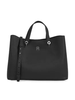 Классическая сумка Th Emblem Satchel Tommy Hilfiger, черный
