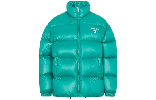 Пуховик женский Prada, зеленый