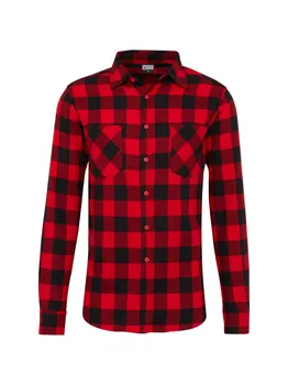 Рубашка на пуговицах классического кроя Urban Classics, цвет Red/Dark red