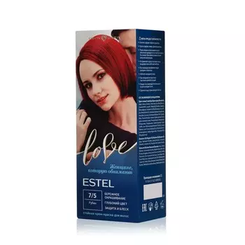 Стойкая крем - краска для волос Estel Love 7/5 Рубин