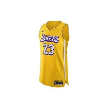 Мужские баскетбольные майки Nike City Edition AU Player Version 2019-2020 Los Angeles Lakers, желтый AV4583-728 S