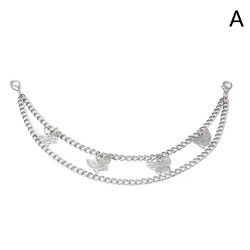 Diy Личность Бабочка Сердце Звезда Подвеска Сумка На Ремне Металлической Цепи