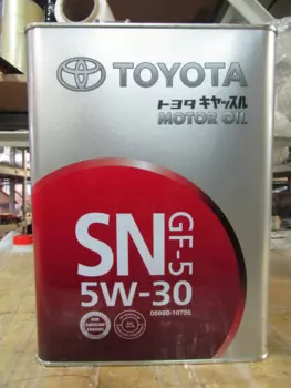 Масло моторное синтетика 5W-30 4 л. TOYOTA 0888010705