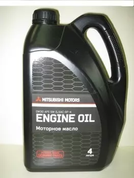 Масло моторное Mitsubishi API SM 0W-30 4 л. MZ320151