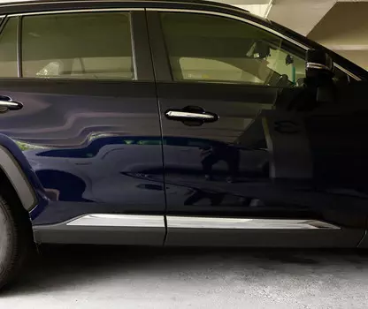 Молдинг боковых дверей (хром) GPPower для Toyota RAV4 (Тойота РАВ4) 2019 -