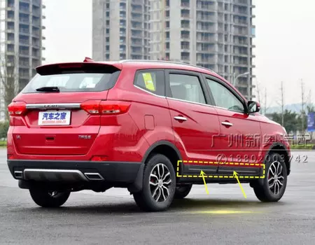 Молдинги боковых дверей (пластиковые) для Lifan MyWay 2017 -