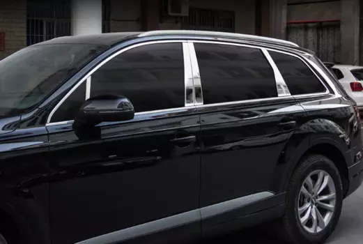 Молдинги на окна S-line для AUDI Q7 2016 -