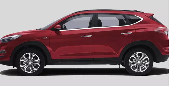 Молдинги под оконные нижние PPZ-15XTUSON4 для Hyundai Tucson (2015- по н.в. )
