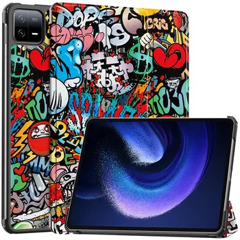Чехол для Xiaomi Pad 6 2023, чехол для планшета 11 дюймов, чехол для Xiaomi MiPad 6 Pro Mi Pad 6 Pro, чехол Etui из искусственной кожи Caqa + стилус For Mi Pad 6 красный