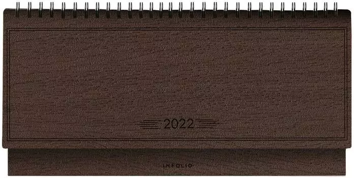 Планинг Infolio Wood датированный 2022 128стр 140*292мм