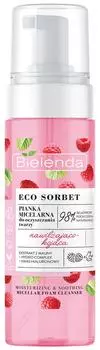Пенка для умывания Bielenda Eco sorbet мицеллярная успокаивающая Малина 150мл