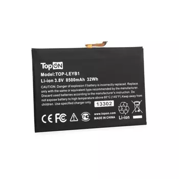 Аккумуляторная батарея TopON для Lenovo Yoga Book YB1-X91F, YB1-X91L, YB1-X91X, YB1-X90F, 3.8V, 8.5 А·ч, черный (TOP-LEYB1)