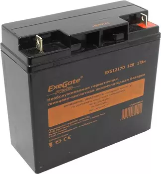 Аккумуляторная батарея для ИБП Exegate POWER EXG12170, 12V, 17Ah (EP160756RUS)