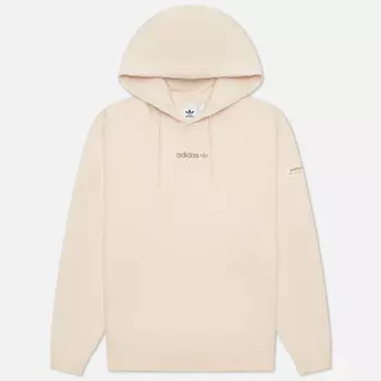 Мужская толстовка adidas Originals Trefoil Linear Hoodie, цвет бежевый, размер S