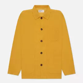 Мужская рубашка Universal Works Bakers Overshirt Fine Cord, цвет жёлтый, размер S