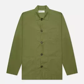Мужская рубашка Universal Works Bakers Overshirt Poplin, цвет оливковый, размер L