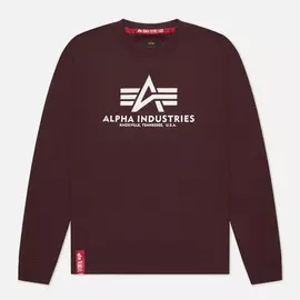 Мужская толстовка Alpha Industries Basic, цвет бордовый, размер XS