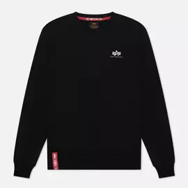 Мужская толстовка Alpha Industries Basic Small Logo, цвет чёрный, размер XL
