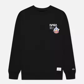 Мужская толстовка Alpha Industries NASA Columbia Crew, цвет чёрный, размер L