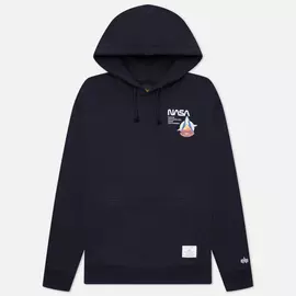 Мужская толстовка Alpha Industries NASA Columbia Hoodie, цвет синий, размер XXL