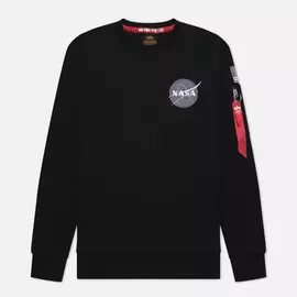 Мужская толстовка Alpha Industries NASA Space Shuttle, цвет чёрный, размер M