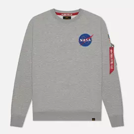 Мужская толстовка Alpha Industries NASA Space Shuttle, цвет серый, размер XS