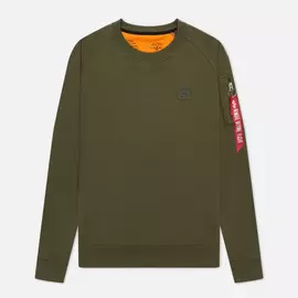 Мужская толстовка Alpha Industries X-Fit, цвет оливковый, размер S