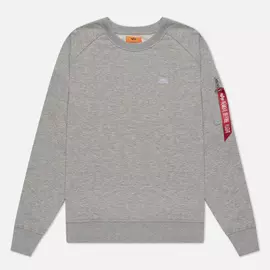Мужская толстовка Alpha Industries X-Fit, цвет серый, размер XXXL