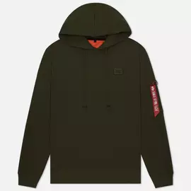 Мужская толстовка Alpha Industries X-Fit Hoody, цвет оливковый, размер XXS