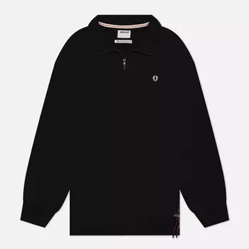 Мужская толстовка Anglan Carabiner Heavy Half Zip Up, цвет чёрный, размер M