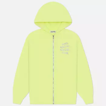 Мужская толстовка Anti Social Social Club Mind Game Glitter Hoodie, цвет жёлтый, размер S