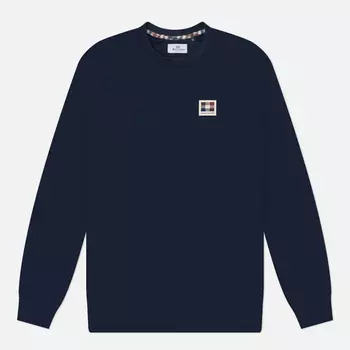 Мужская толстовка Aquascutum Active Patch Crewneck, цвет синий, размер S