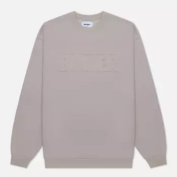 Мужская толстовка Butter Goods Fabric Applique Crew Neck, цвет серый, размер M