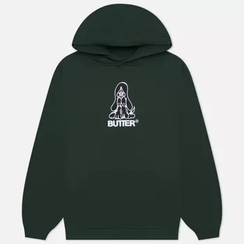 Мужская толстовка Butter Goods Hound Embroidered Hoodie, цвет зелёный, размер XL