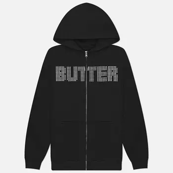 Мужская толстовка Butter Goods Stars Zip-Thru Hoodie, цвет чёрный, размер M