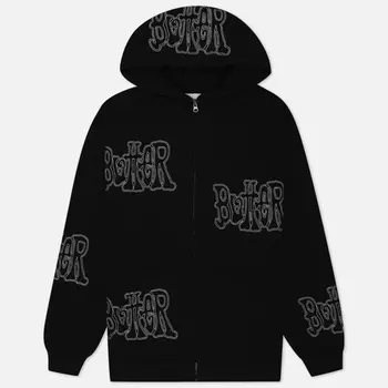 Мужская толстовка Butter Goods Tour Zip-Thru Hoodie, цвет чёрный, размер XXL