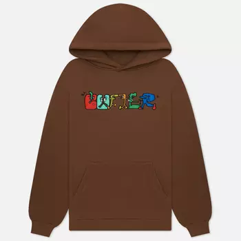 Мужская толстовка Butter Goods Zorched Hoodie, цвет коричневый, размер XXL