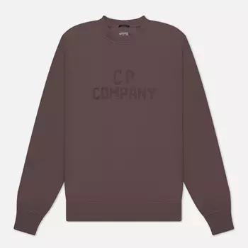 Мужская толстовка C.P. Company Bold Logo Crew Neck, цвет фиолетовый, размер S