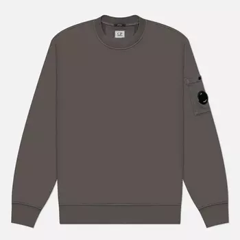Мужская толстовка C.P. Company Cotton Diagonal Fleece Crew Neck, цвет серый, размер M